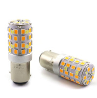 12 volts - CAR LED SIGNAL Light - BAY15D/1157 - white + yellow - D17*38mm - G18-54L-1157-WY - AZLED